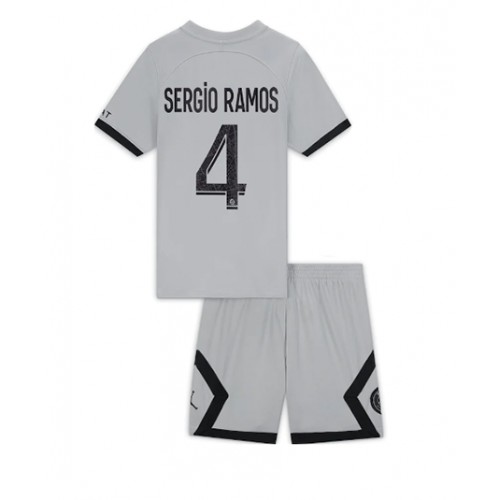 Dres Paris Saint-Germain Sergio Ramos #4 Gostujuci za djecu 2022-23 Kratak Rukav (+ kratke hlače)